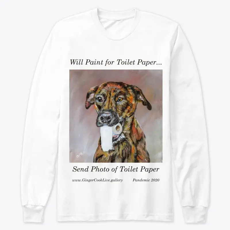 Will Paint for Toilet Paper Front